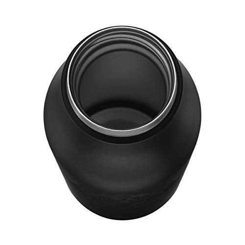 Starbucks Stainless Steel Logo Bottle 473ml (16.5oz) – Matte Black & White | Embossed Siren Logo Vacuum Insulated Tumbler