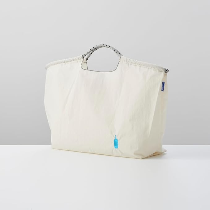 Blue Bottle Coffee Embroidered Eco Bag (White) – Minimalist Reusable Tote