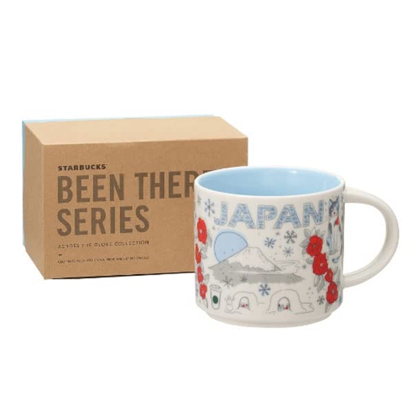 Starbucks Japan “Been There Series” Mug 414ml (14.5oz) – Limited Edition White Ceramic Coffee Cup