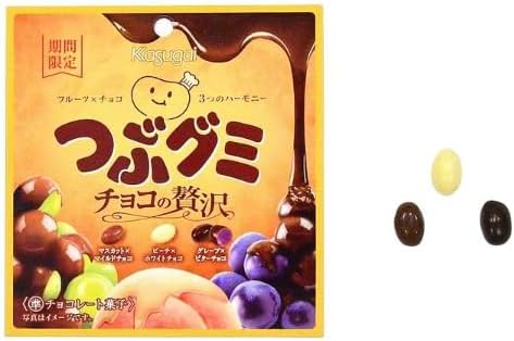 Kasugai Seika Tsubu Gumi Chocolate Luxury (50g) | Pack of 3 | Made in Japan