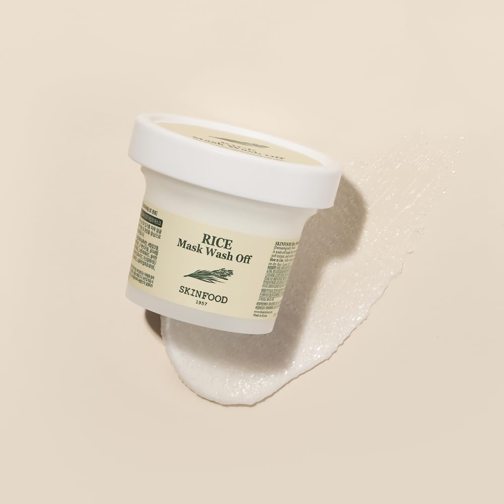SKINFOOD Rice Mask Wash Off – Brightening & Softening Korean Face Mask