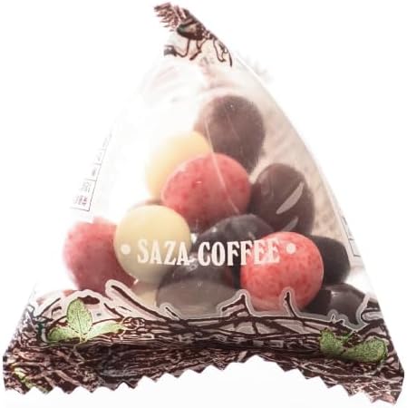 Saza Coffee Coffee Bean Chocolate Mix Petite Set – 22 Pieces (11 × 2 Packs) | Coffee & Chocolate Individually Wrapped Snack Collection