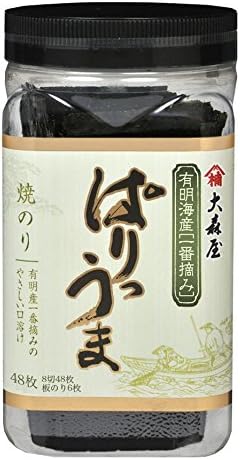 Omoriya N Pariuma Tabletop Grilled Seaweed, 48 Sheets