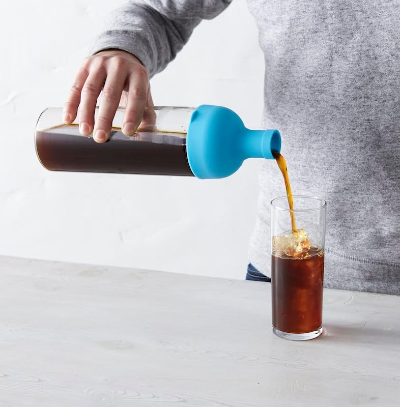 Blue Bottle Coffee Cold Brew Bottle – Blue 750ml (Dishwasher Safe) 4