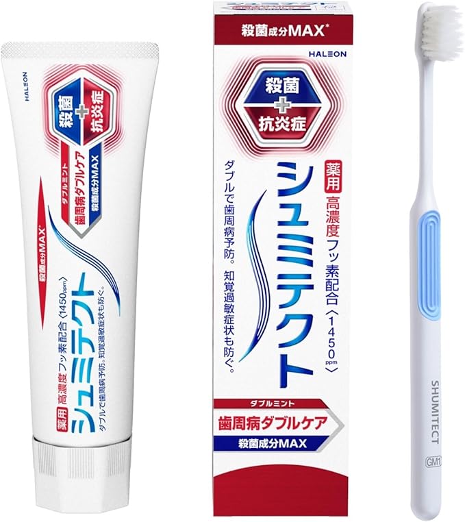 Shumitec Periodontal Disease Double Care EX Double Mint, Quasi-Drug, Toothpaste, Hypersensitivity Care, High Concentration Fluorine Formulated