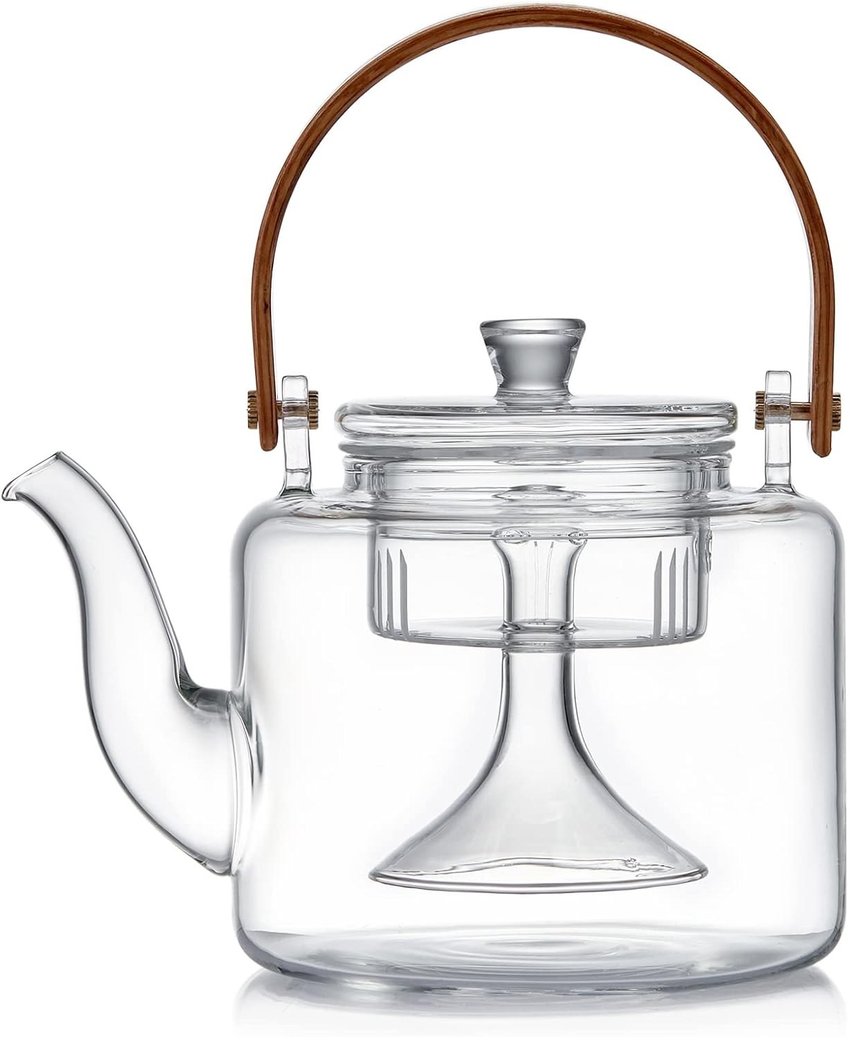 Pokaroty Heat-Resistant Glass Tea Leaf Steamer – Ranzawa Style Infusion Pot
