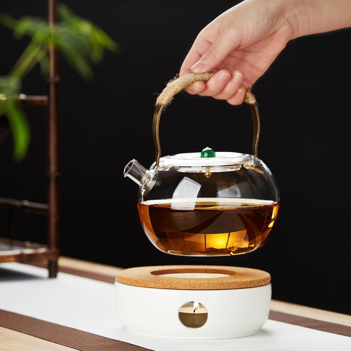 Pocarati Ceramic Teapot Warmer – Candle-Powered Tea & Coffee Heater