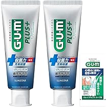 GUM Plus (Quasi-Drug) Dental Paste Medicated Toothpaste, Refresh Mint, 2.2 oz (120 g) x 2