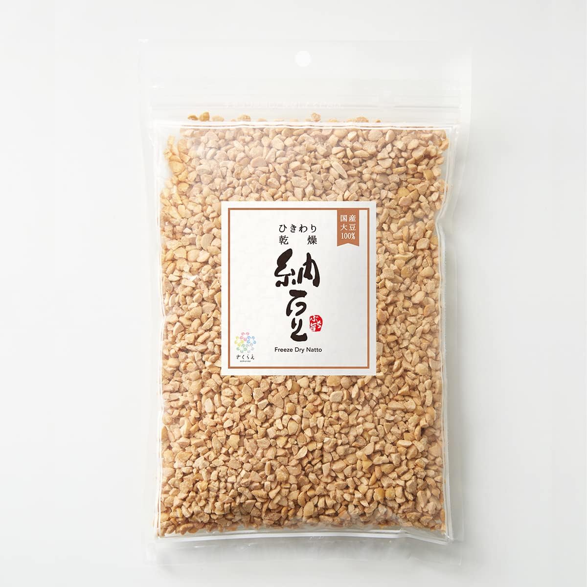 Freeze Dried Natto 200g (1 Bag) 100% Japanese Soybeans Hikiwari Type | Made in Japan