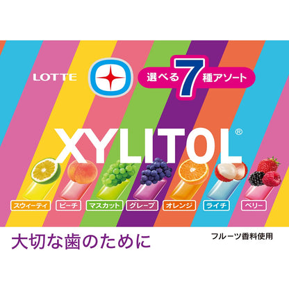 Lotte Xylitol Gum 7 Types Assorted Bottle 143g | Made in Japan | Chewing Gum | Japan Import