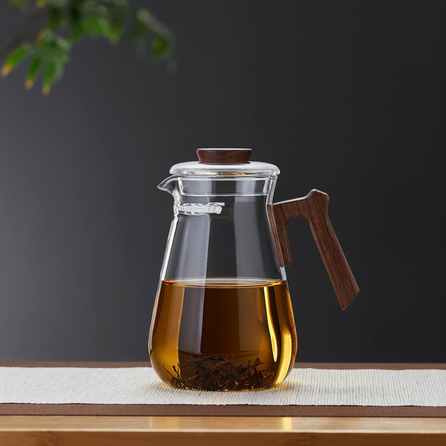 Pocaroty Heat-Resistant Glass Teapot 780ml – Clear Pitcher for Hot & Cold Brew, Direct Flame Safe