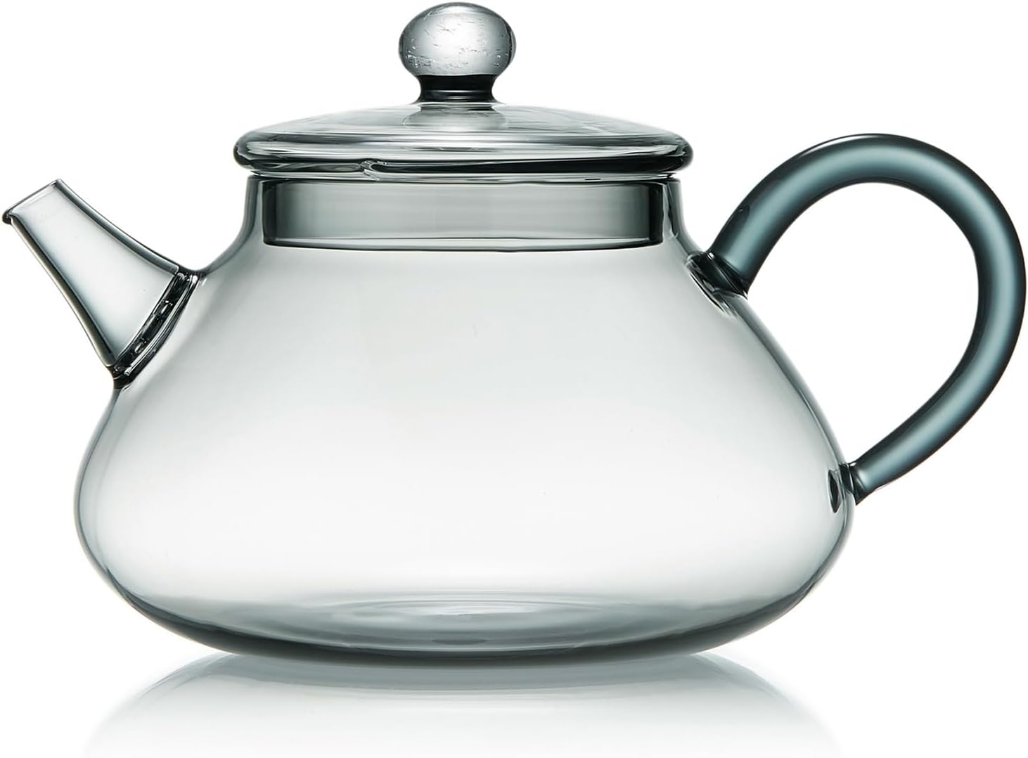 Mini Heat-Resistant Glass Teapot 360ml – Handmade Direct Fire Tea Pot for One