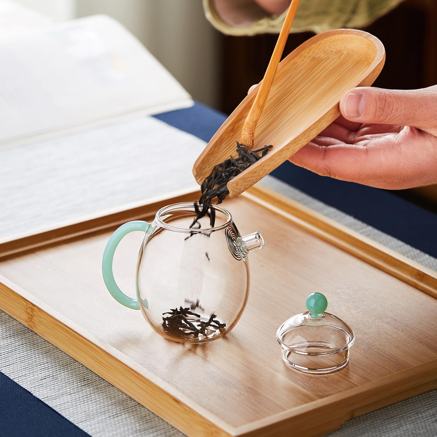 Mini Heat-Resistant Glass Egg Teapot – 140ml Single Serve