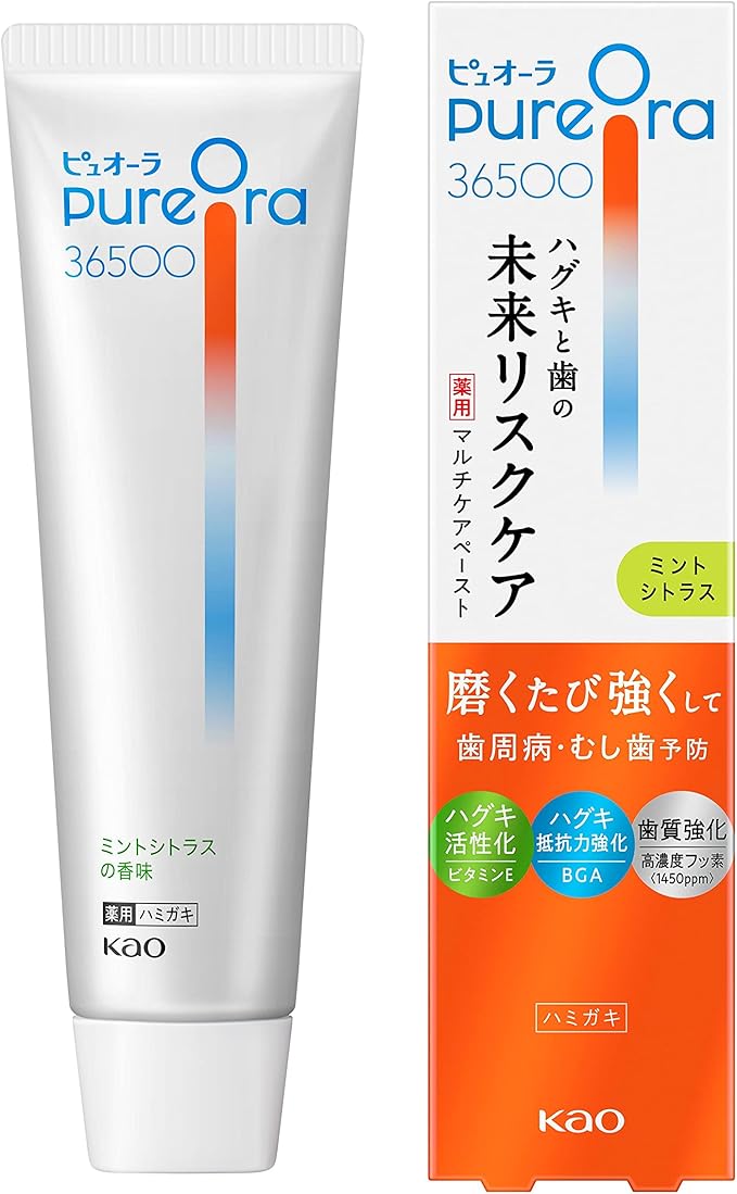 PUORA PureOra 36500 Medicated Multi-Care Paste Toothpaste, Mint Citrus, 3.0 oz (85 g) Toothpaste