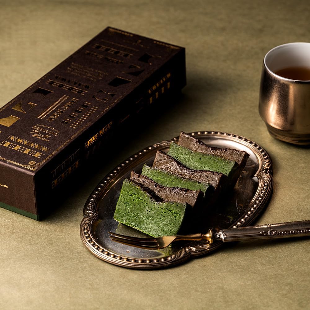 Premium Matcha & Hojicha Terrine – Gion Tsujiri Sweets Gift, Kyoto Souvenir, Perfect for Respect for the Aged Day
