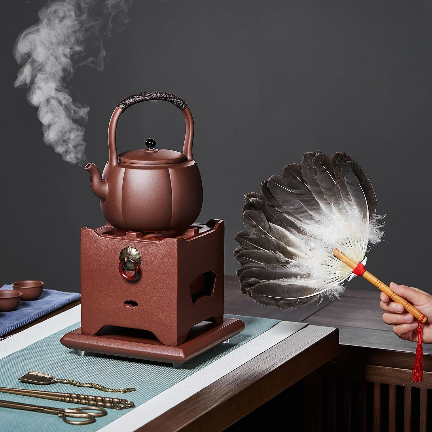Pocaloti Purple Clay Tea Furnace – Traditional Charcoal Tea Brewing Stove