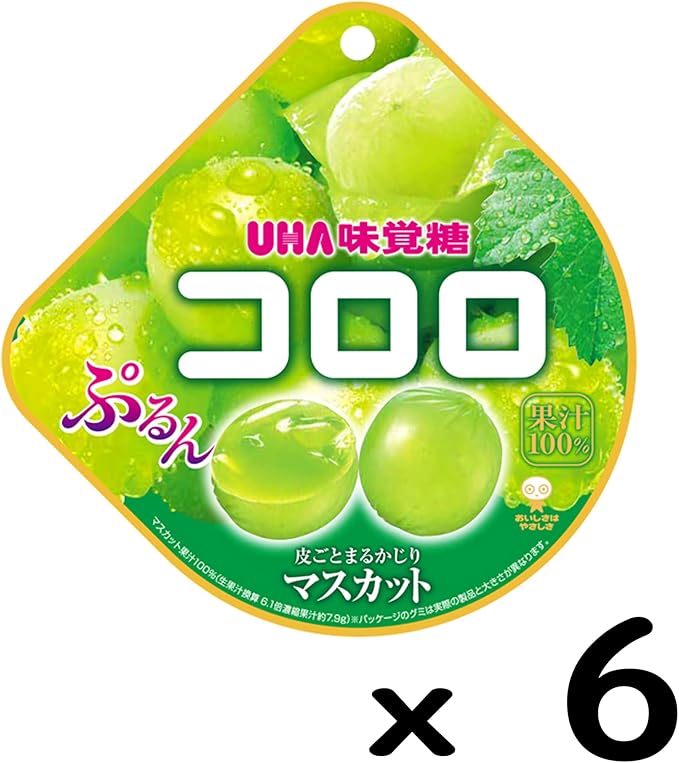 UHA Mikakuto Kororo Muscat 1.7 oz (48 g) x 6 Bags