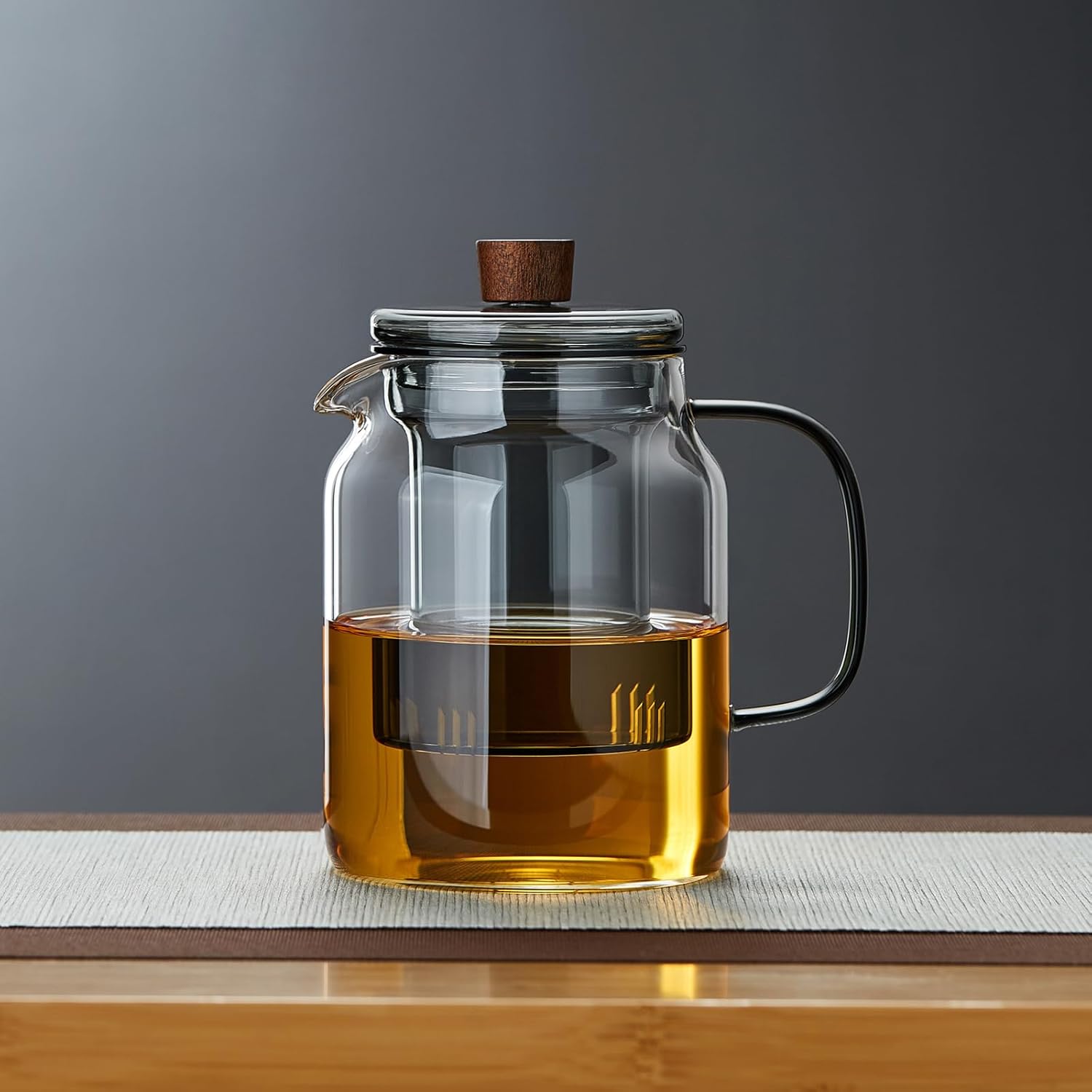 Heat-Resistant Glass Teapot 1000ml – Direct Fire & Microwave Safe Tea Pot