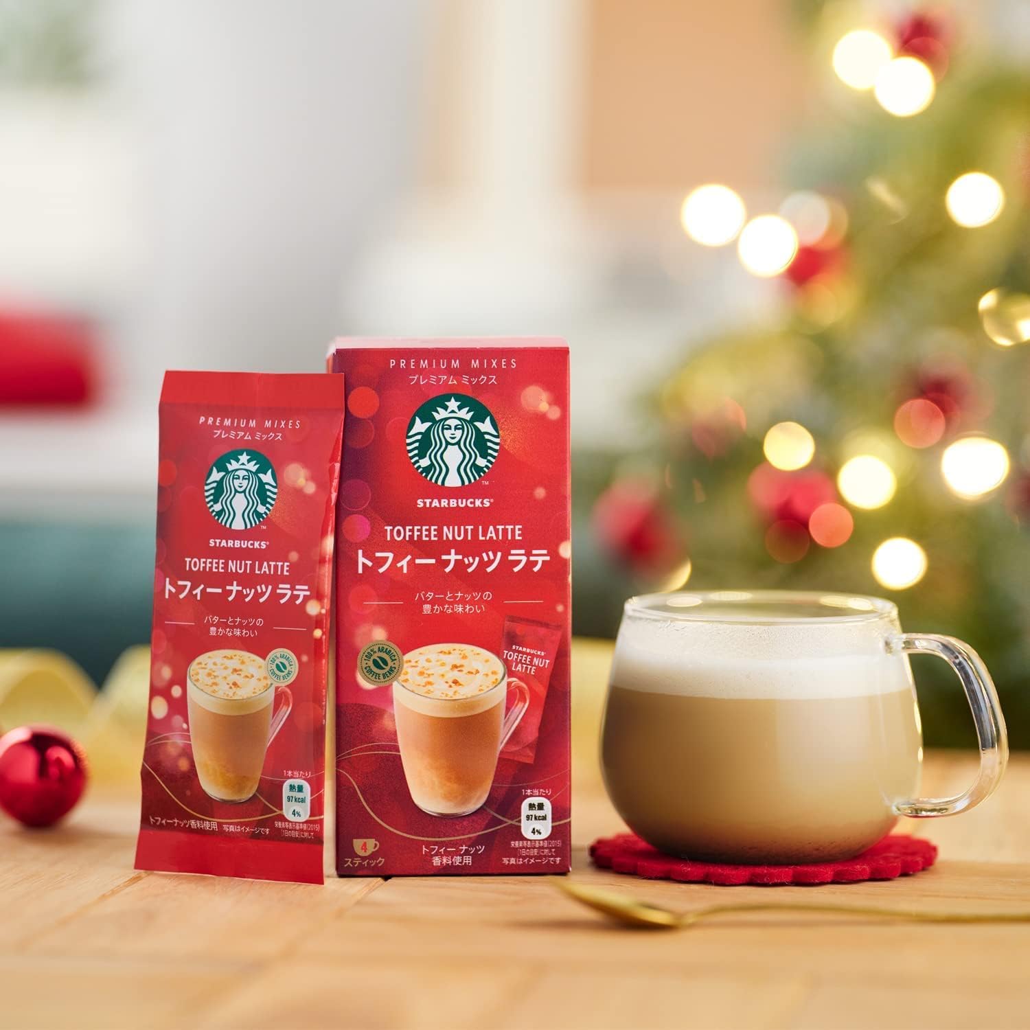 Starbucks Premium Mix Toffee Nut Latte Instant 4 Sachets Inside Pack | Japan Import