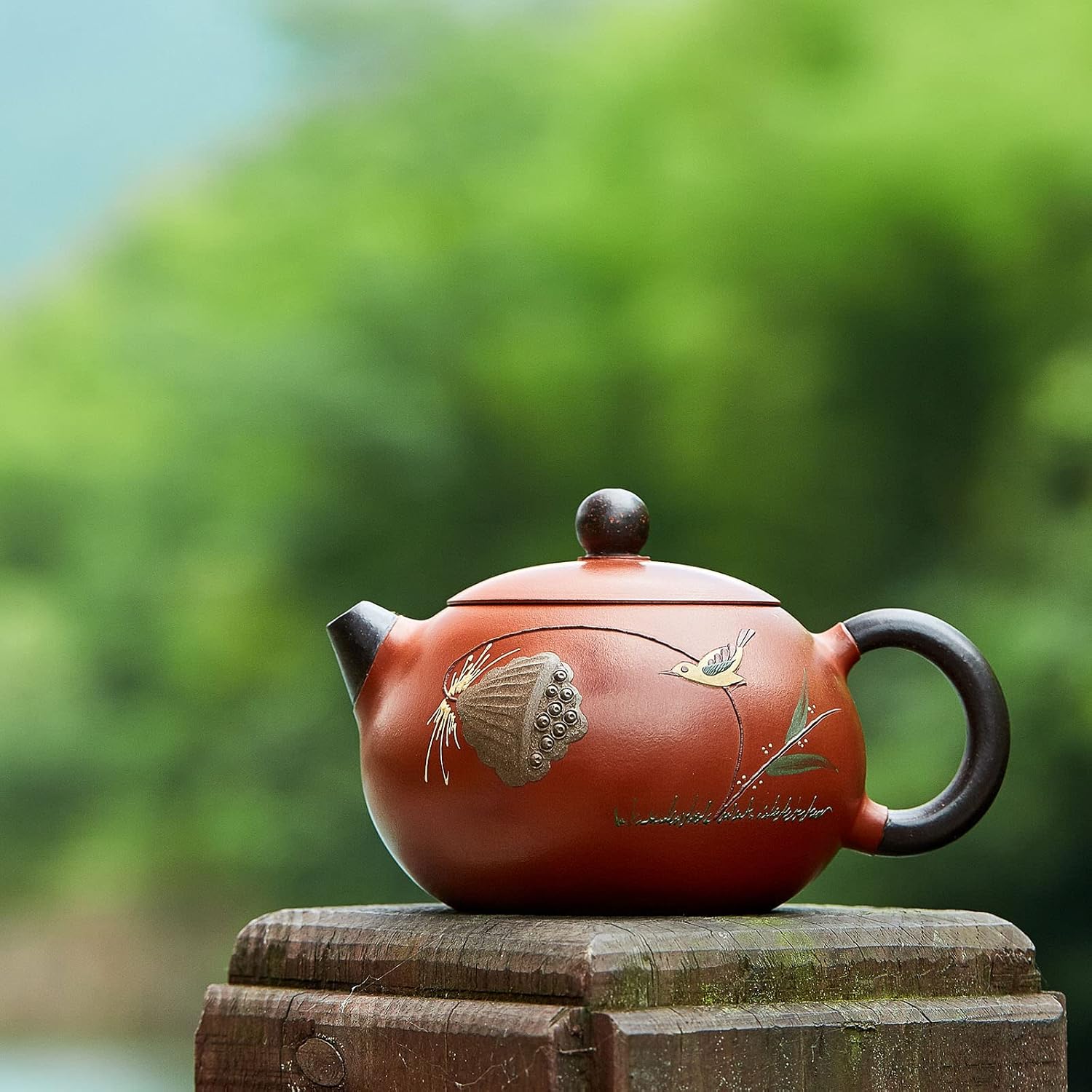 Pocaro Handmade Yixing Purple Clay Tea Set – Teapot with 6 Guest Tea Cups