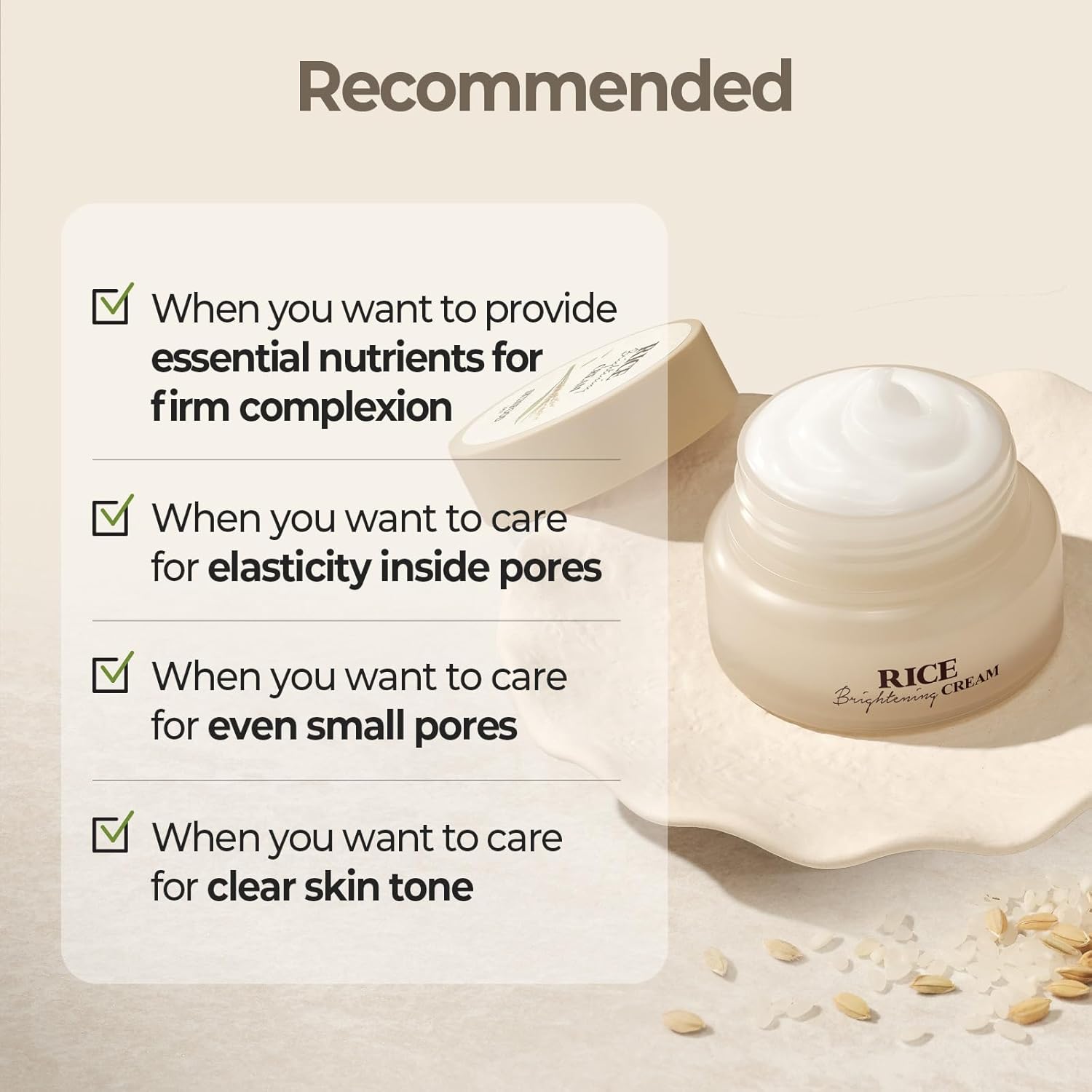 SKINFOOD Rice Brightening Cream – Hydrating & Radiance-Boosting Korean Skincare Cream