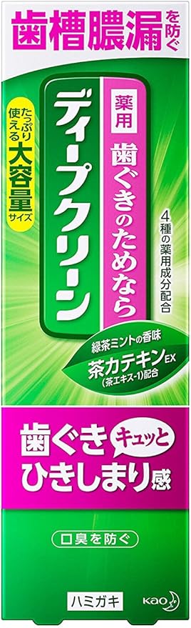 Deep Clean Medicated Toothpaste, Prevents Pyorrhea and Bad Breath Prevention, 5.6 oz (160 g)