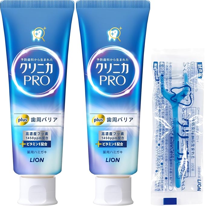 Clinica Pro Plus Periodontal Barrier Toothpaste, Natural Green Mint, 3.3 oz (95 g) x 2