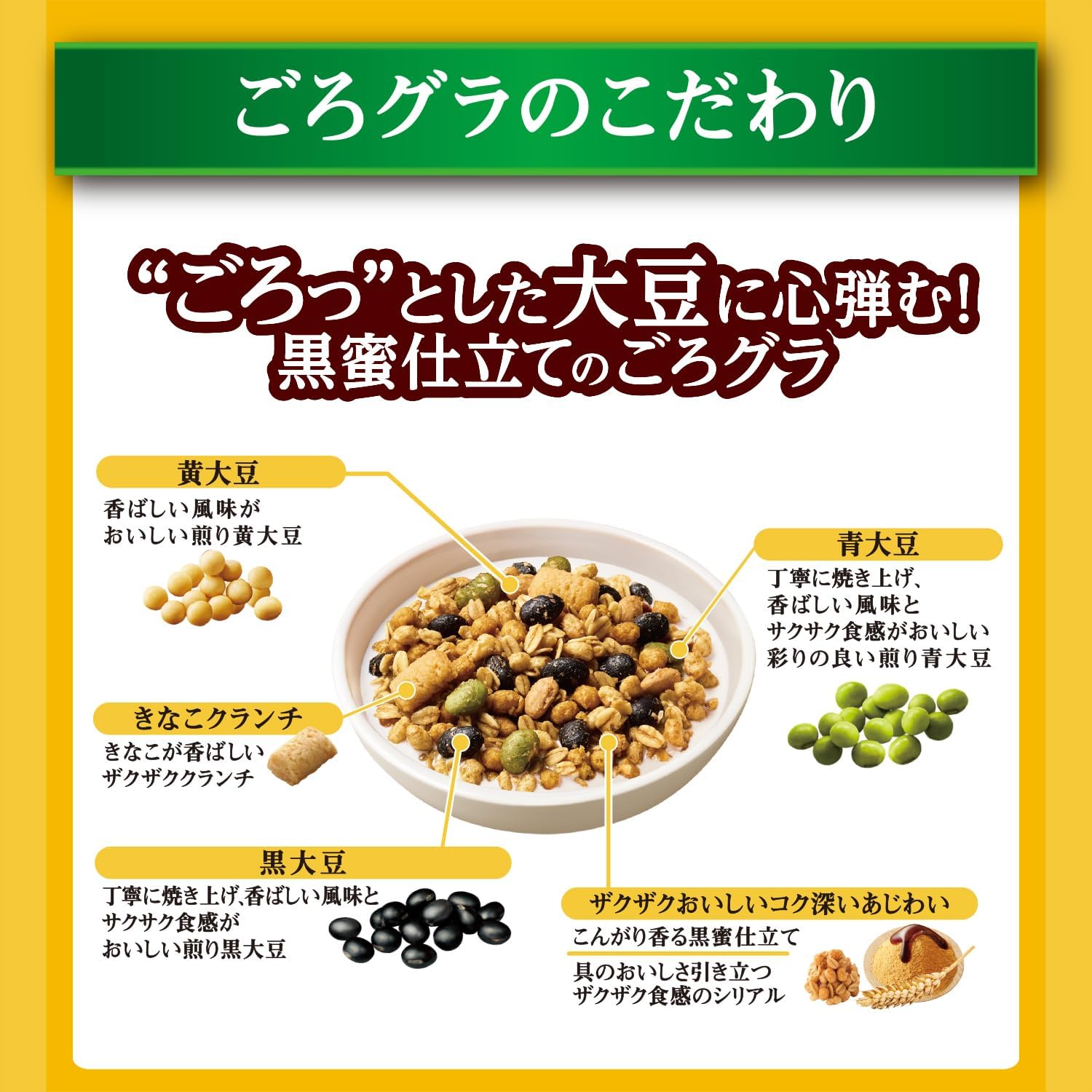 Nissin Cisco Gorgra Kinako Soybean Cereal – Roasted Japanese Crunch Pack