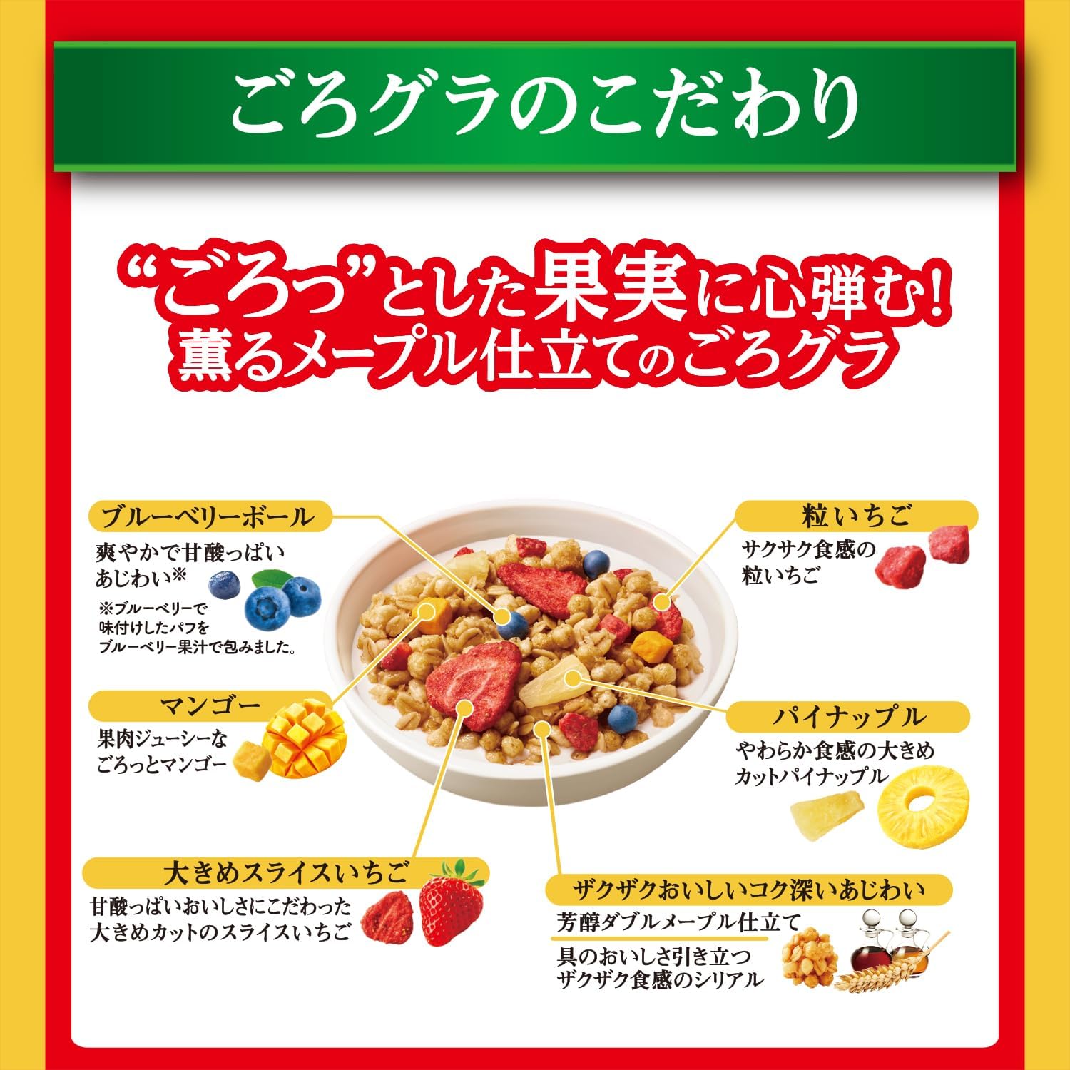 Nissin Cisco Gorura Luxury Fruits Granola – Premium Fruity Crunch Pack