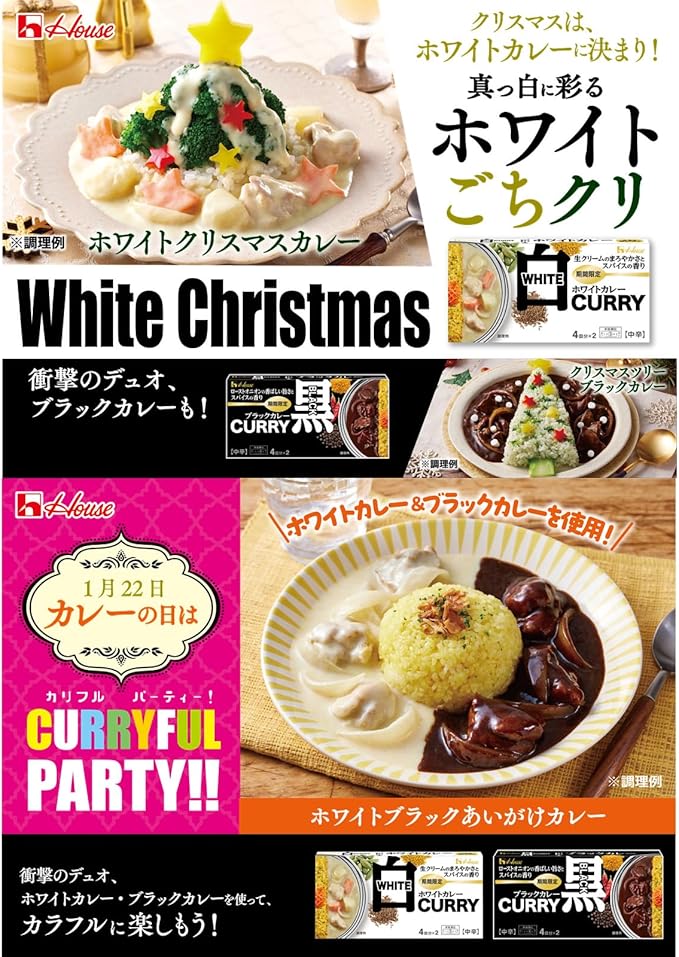 House White Curry, Medium Spicy, 4.9 oz (140 g) | Pack Of 2 | Made In Japan