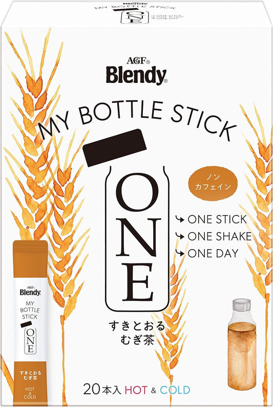 AGF Blendy My Bottle Stick One Transparent Barley Tea 20 Sticks [Barley Tea Stick] [For Water Bottle] | Made in Japan