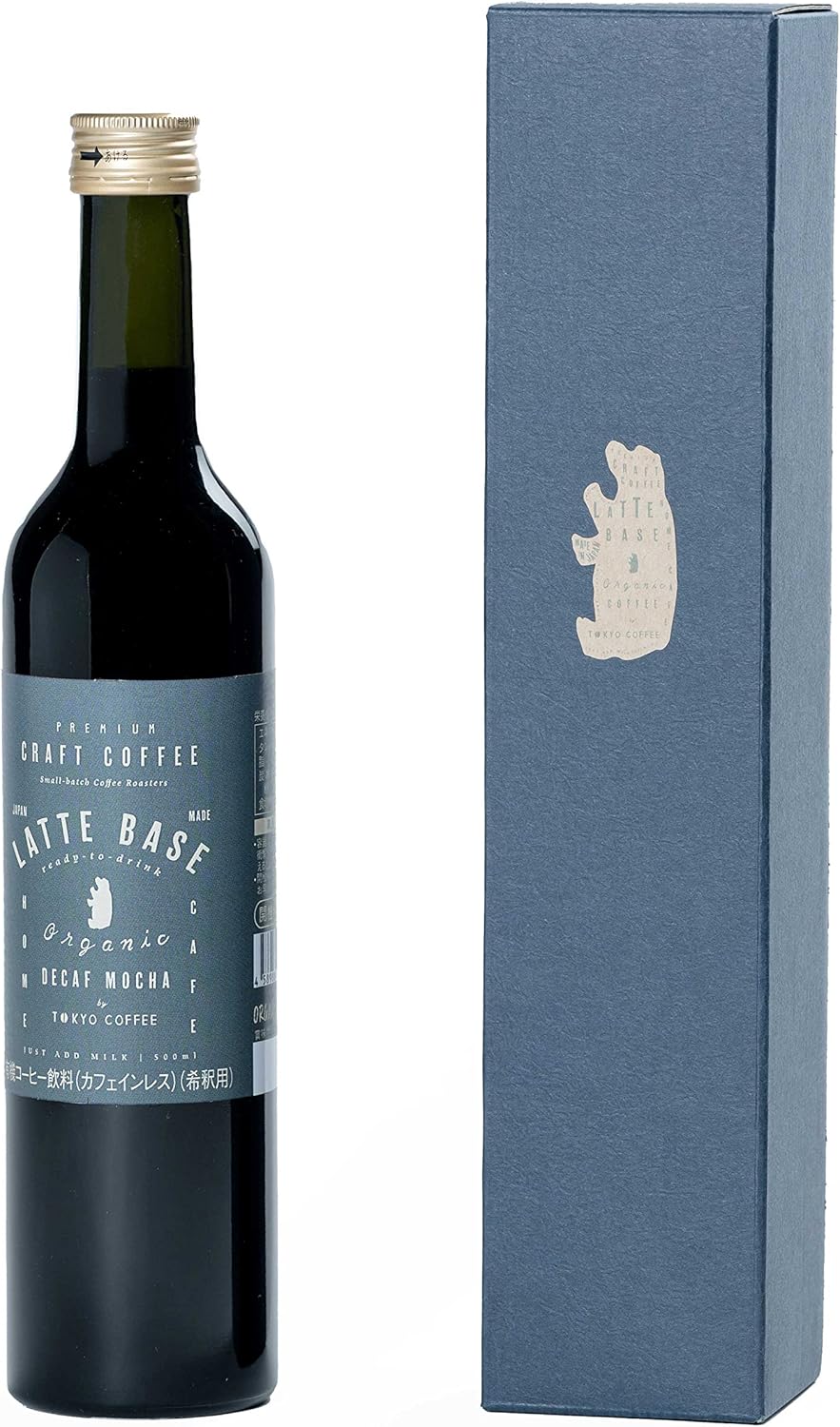 TOKYO COFFEE Organic Café au Lait Base Decaf – Concentrated Latte (500 ml)