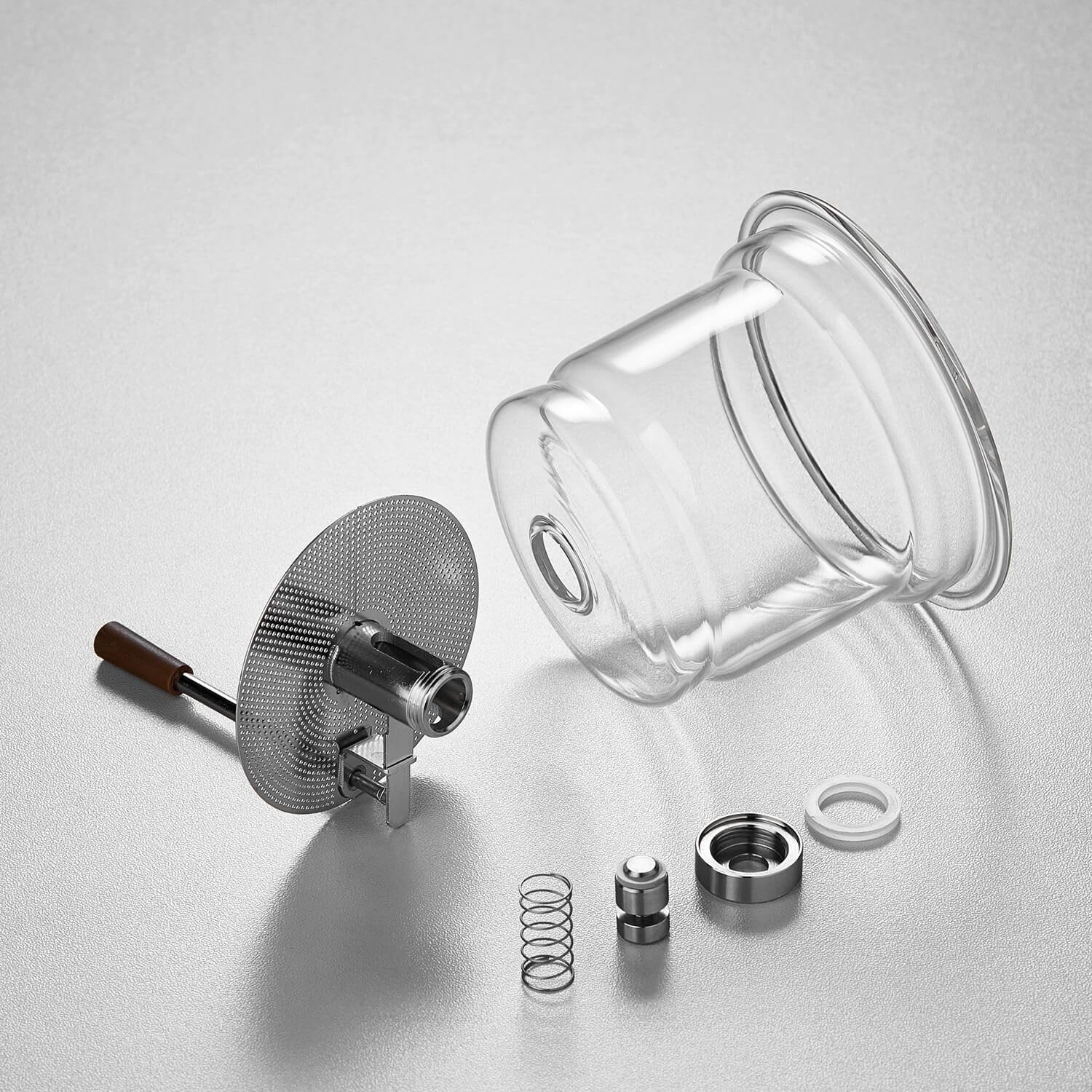 Heat-Resistant Glass Teapot 870ml – Transparent Design with Extruded Tea Strainer, Easy Brew