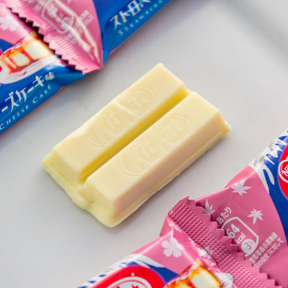 Nestle Japan KitKat Mini Strawberry Cheesecake Flavor Mt. Fuji Pack 9 Pieces Inside | Made in Japan | Japanese Kitkat