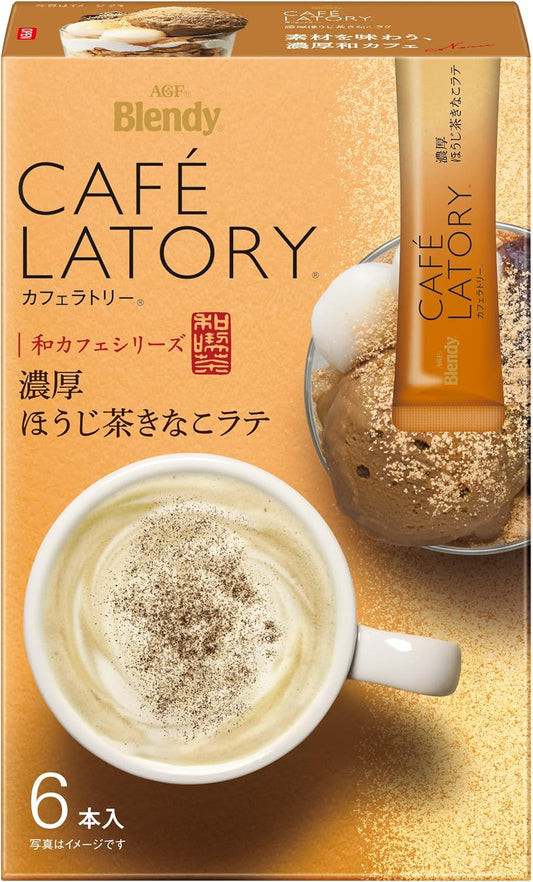 AGF Blendy CafeLatory Stick Rich Hojicha Kinako Latte 6 sticks | Made in Japan