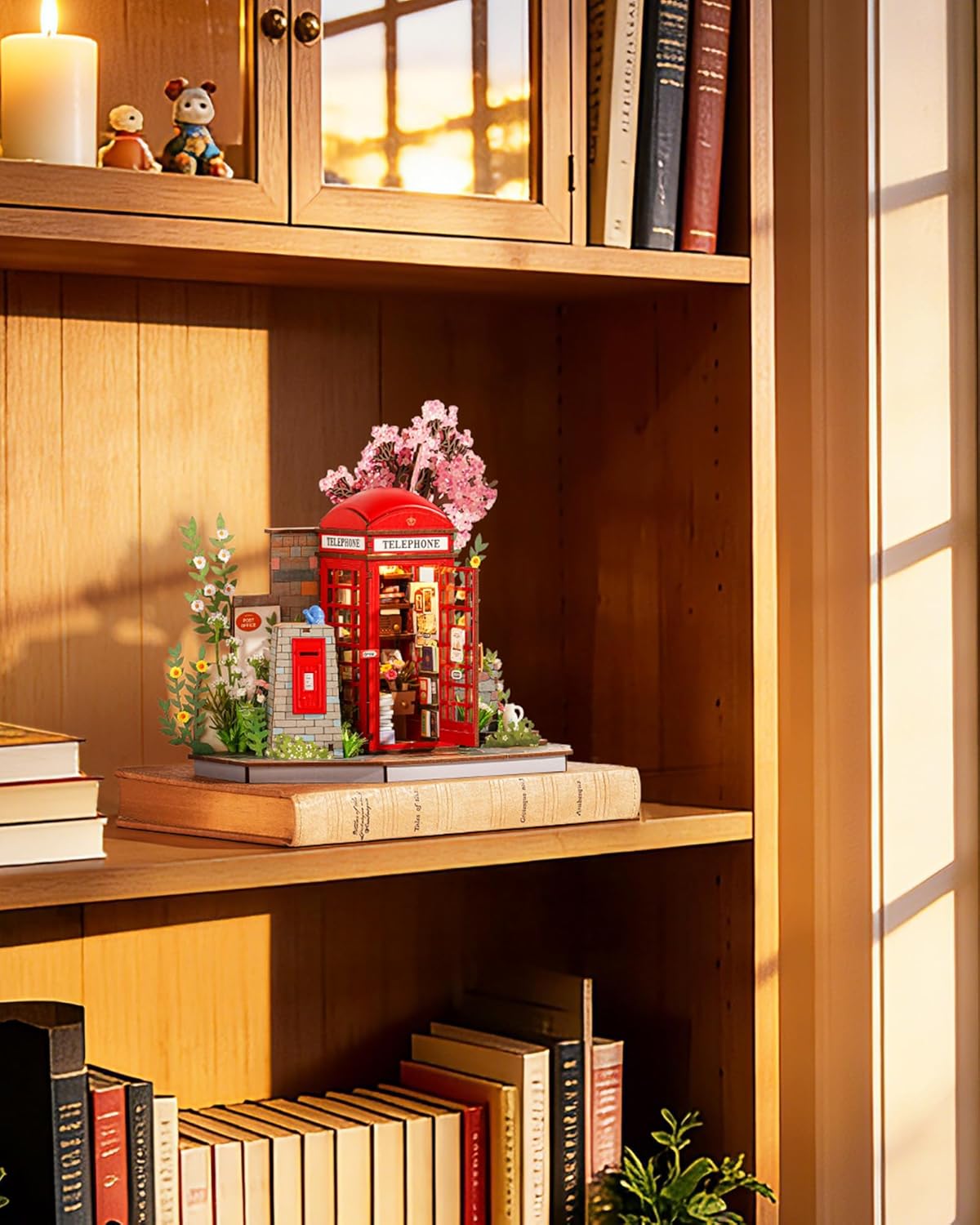 ROBOTIME TGS05 Miniature House 3D Wooden Puzzle – DIY Architectural Model Kit, Handmade Wood Craft & Interior Decoration