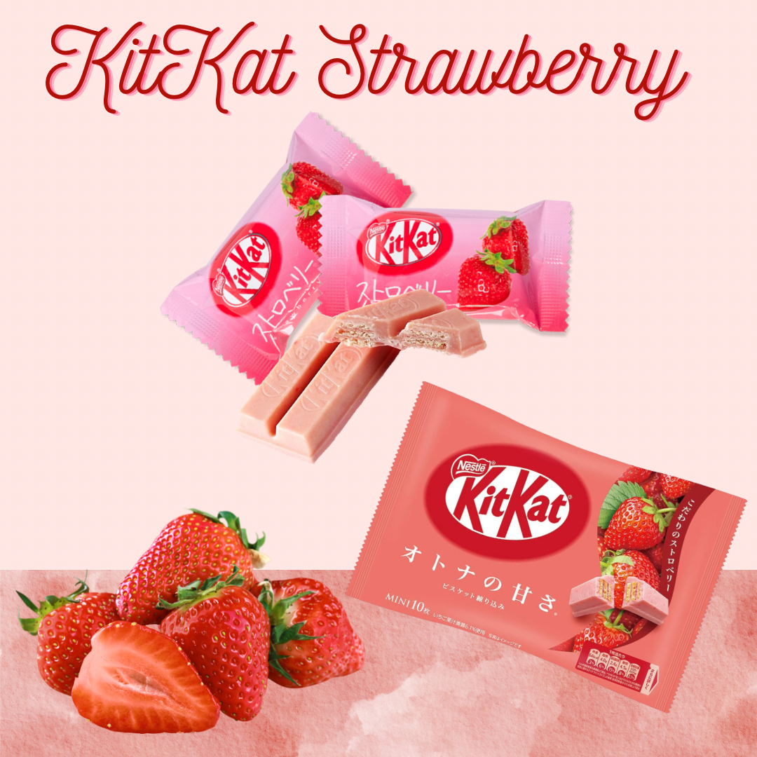 Nestlé KitKat Mini Chocolates Strawberry | 10 Pieces in a Bag | Made in Japan