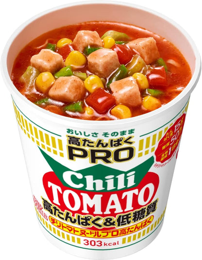 Nissin Foods Cup Noodles PRO High Protein & Low Carbohydrate Chili Tomato Noodles