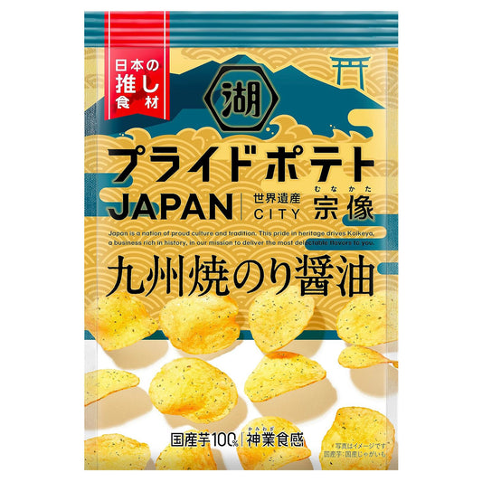 Koikeya Pride Potato Japan Kyushu Yaki Nori Soy Sauce Munakata 53g