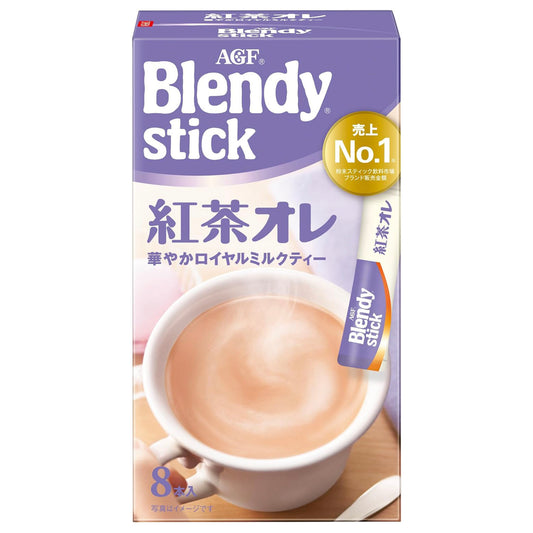 AGF Blendy Stick Tea Me 8 Sticks [Milk Tea] | Made in Japan | Instant Tea