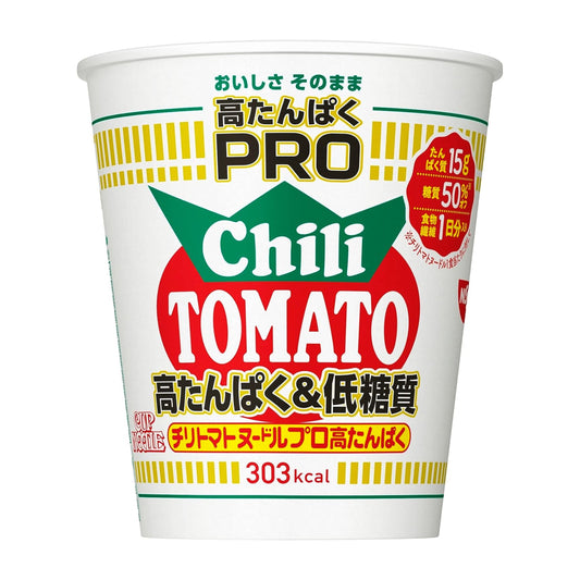 Nissin Foods Cup Noodles PRO High Protein & Low Carbohydrate Chili Tomato Noodles