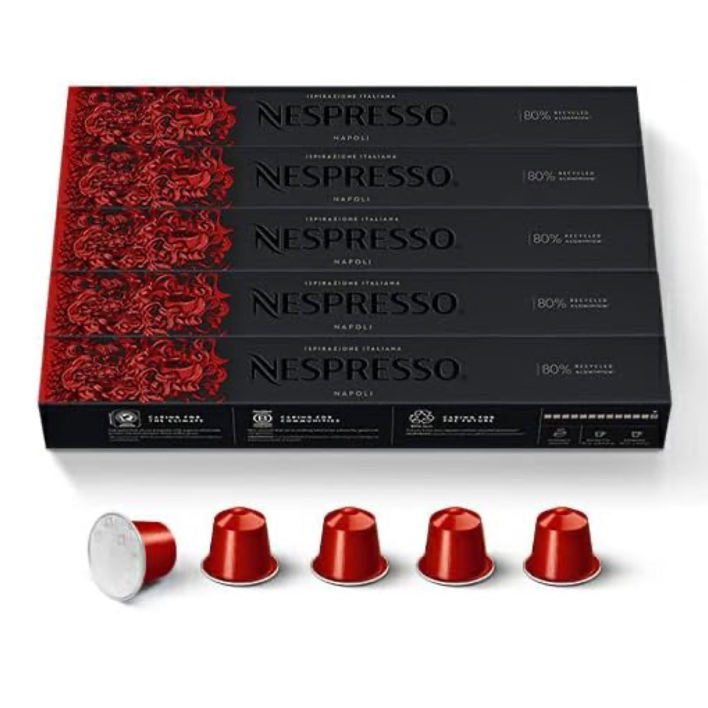 Nespresso Ispirazione Napoli 5-bottle set (50 Pods) Original capsule