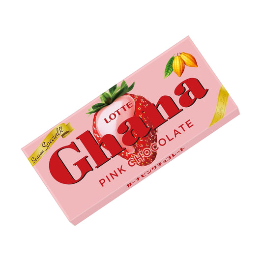 Lotte Ghana Pink Chocolate | Pack of 2 | Made in Japan | Strawberry