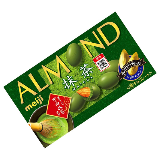 Meiji Almond Chocolate Matcha 58g | Pack of 2 | Made in Japan