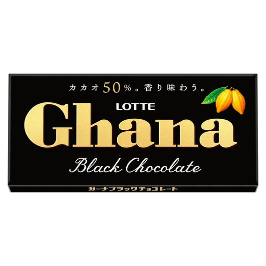 Lotte Ghana Black Chocolate 50g