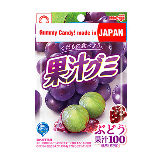 Meiji Fruit Juice Gummy Grapes 54g