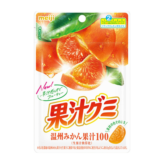 Meiji Fruit Juice Gummy Unshu Mikan 54g