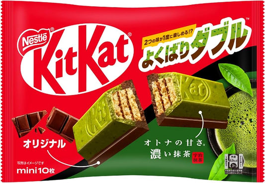 Nestlé KKT KitKat Mini Yokubari Double Adult Sweet Matcha & Original 10 Pieces