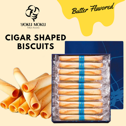 Yoku Moku Cigar Shaped Biscuits | Individually Wrapped 30 Sticks | Made in Japan | Japanese Sweets