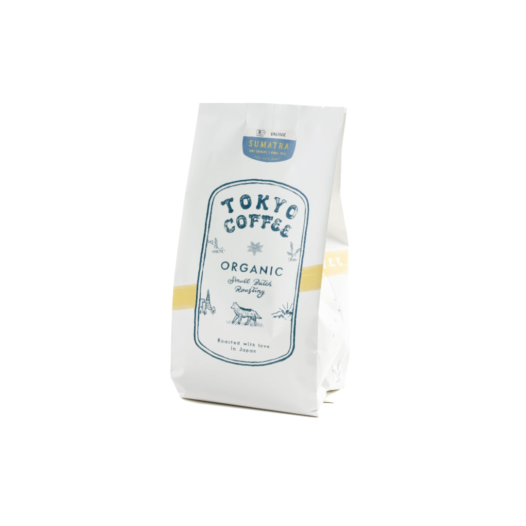 TOKYO COFFEE Sumatra Organic Mandheling – Home-Roasted JAS Coffee Beans (200g)